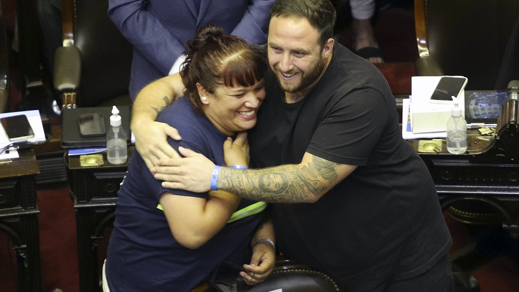 Natalia Zaracho durante su intervención en la Cámara de Diputados