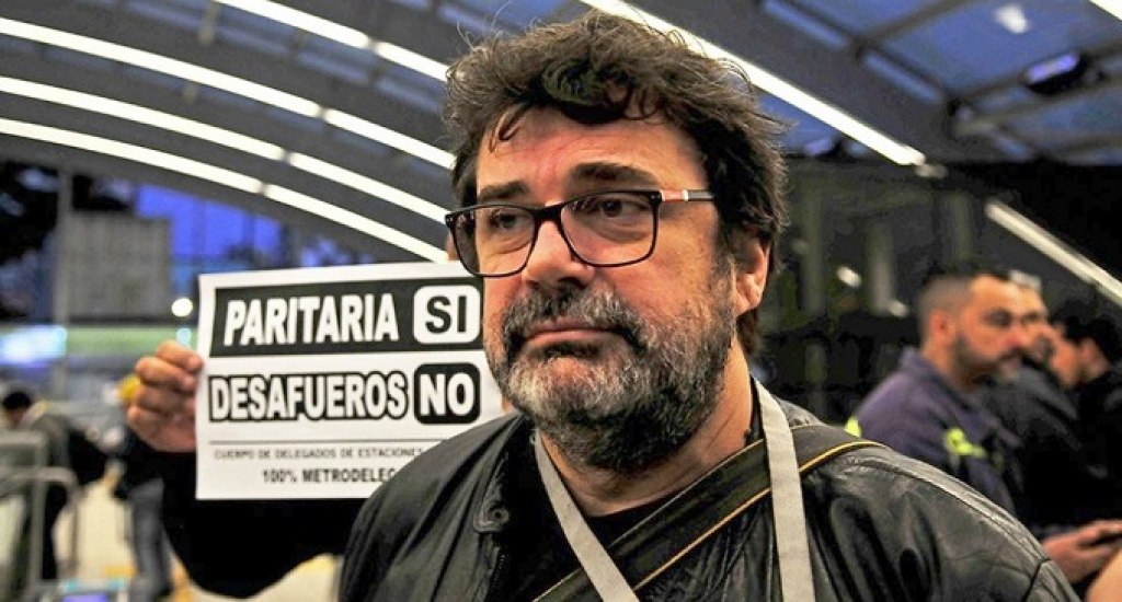 Roberto Pianelli, dirigente del sindicato del subte