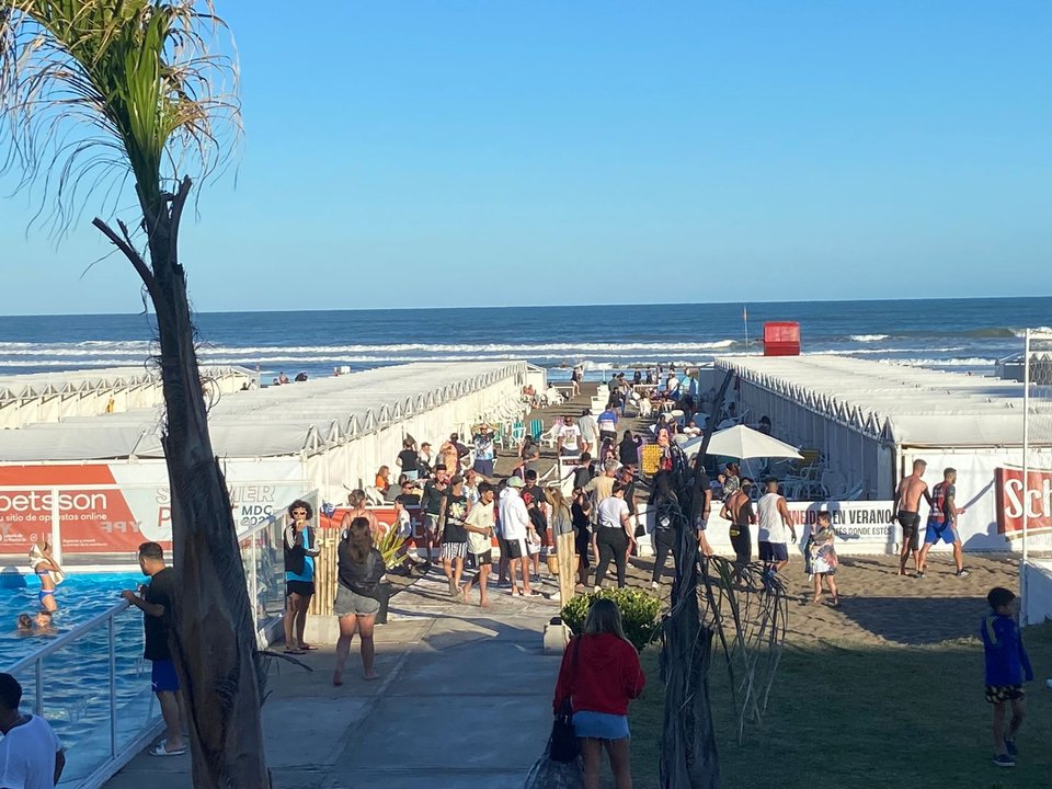 Vista del Balneario 12 de Punta Mogotes en Mar del Plata
