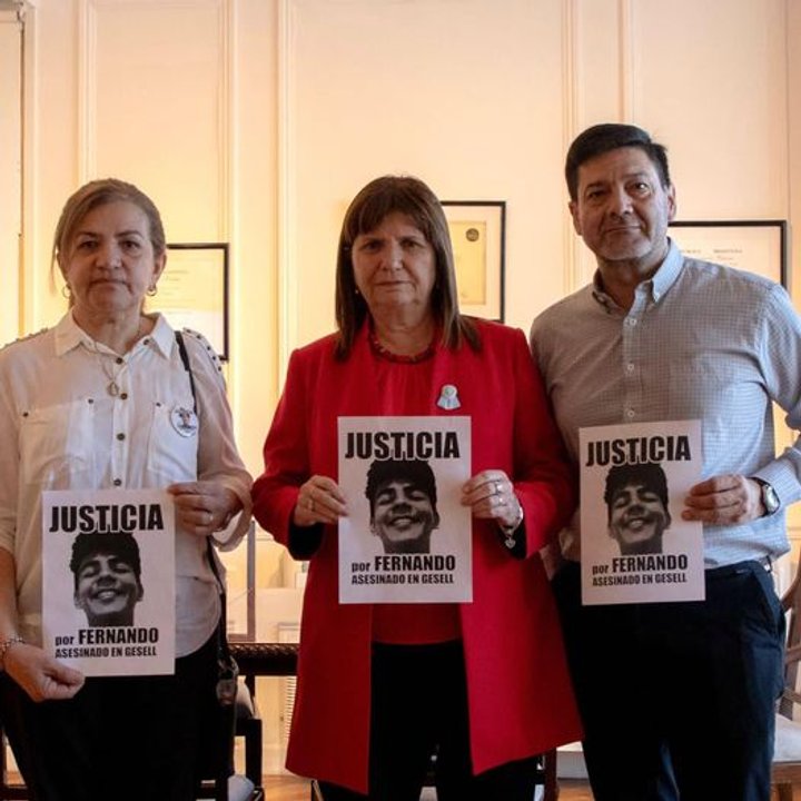 Los papás de Fernando Báez Sosa se reunieron con Patricia Bullrich: "Nos hizo sentir mucha seguridad"