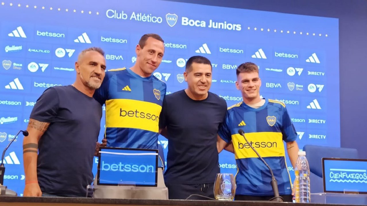 Boca presentó oficialmente a Zenón y a Lema en una conferencia de prensa
