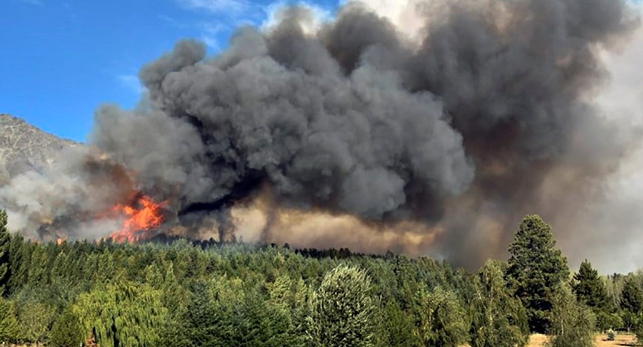 Chubut: incendio en Parque Los Alerces está fuera de control y ya arrasó 65 hectáreas