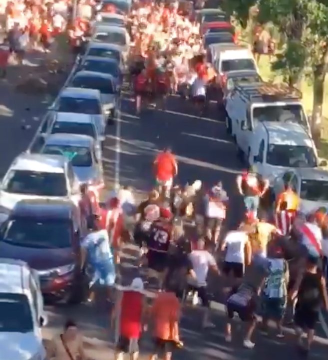 Video: así fue la pelea entre los barras de River