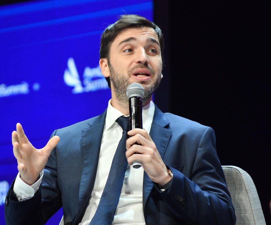 Ignacio Nacho Torres durante el evento de AmCham en Buenos Aires