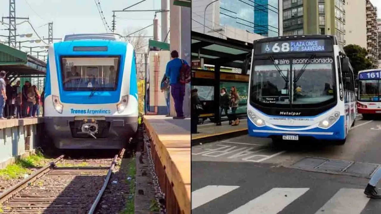 Trenes y colectivos en el AMBA y el interior del país