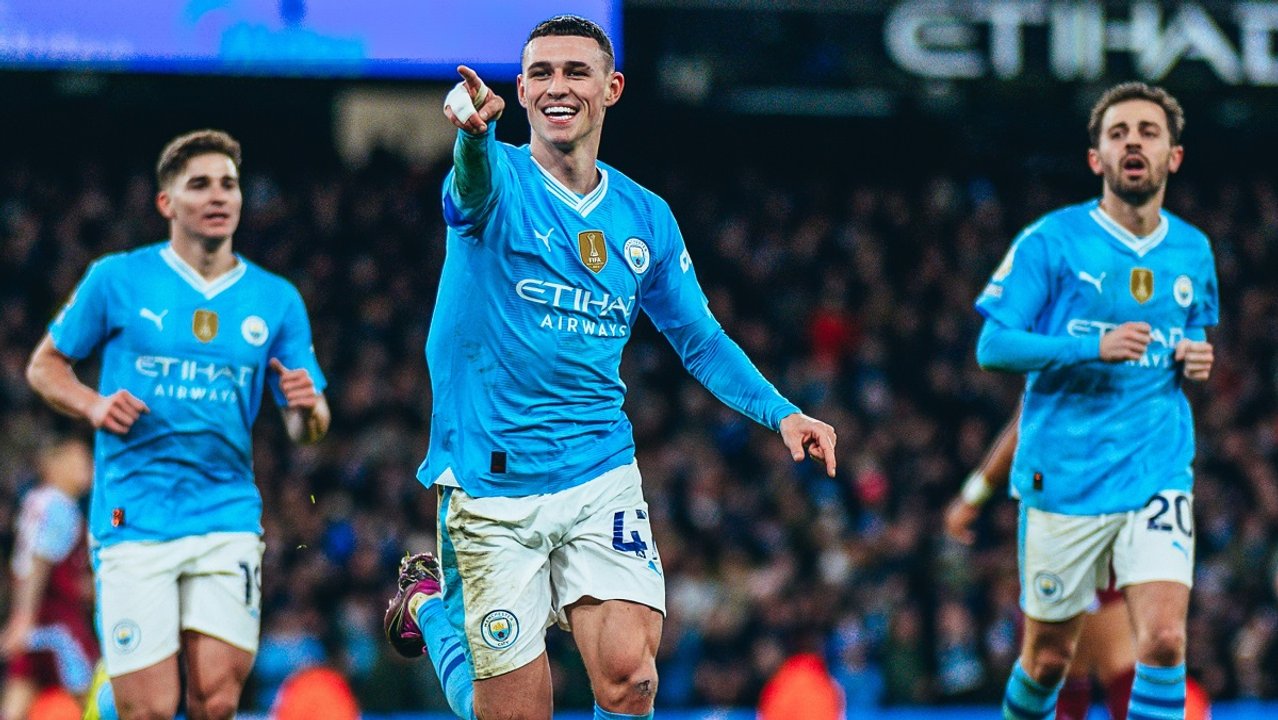 Premier League: Manchester City goleó a Aston Villa con un triplete de Phil Foden