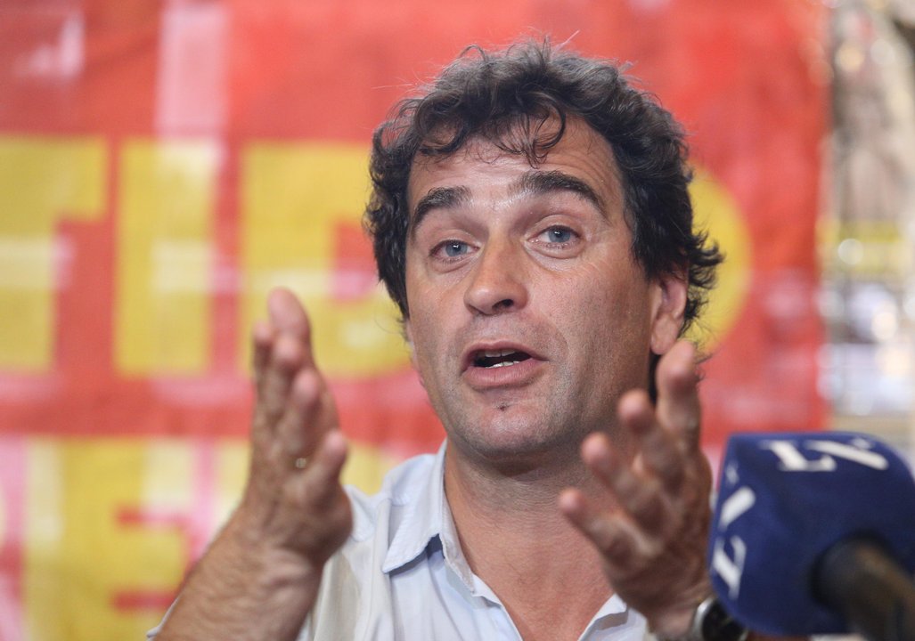 Javier Milei durante una charla ante estudiantes de la escuela ORT