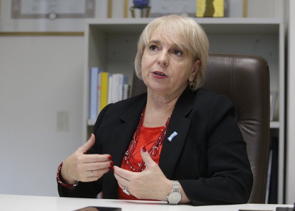 Silvana Giudici durante el debate por el régimen penal juvenil