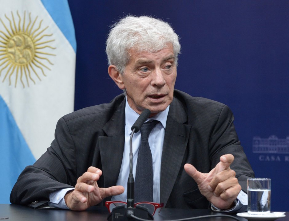 Mariano Cúneo Libarona durante su gestión como ministro de Justicia