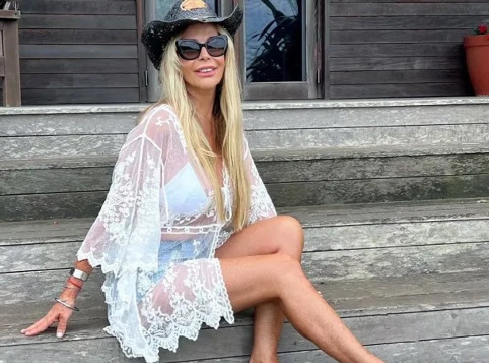 Graciela Alfano disfrutando de sus vacaciones en Punta del Este