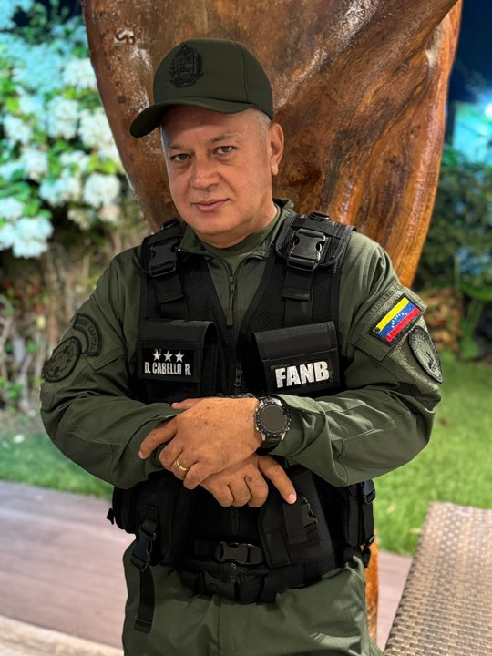 Diosdado Cabello durante un acto oficial en Venezuela
