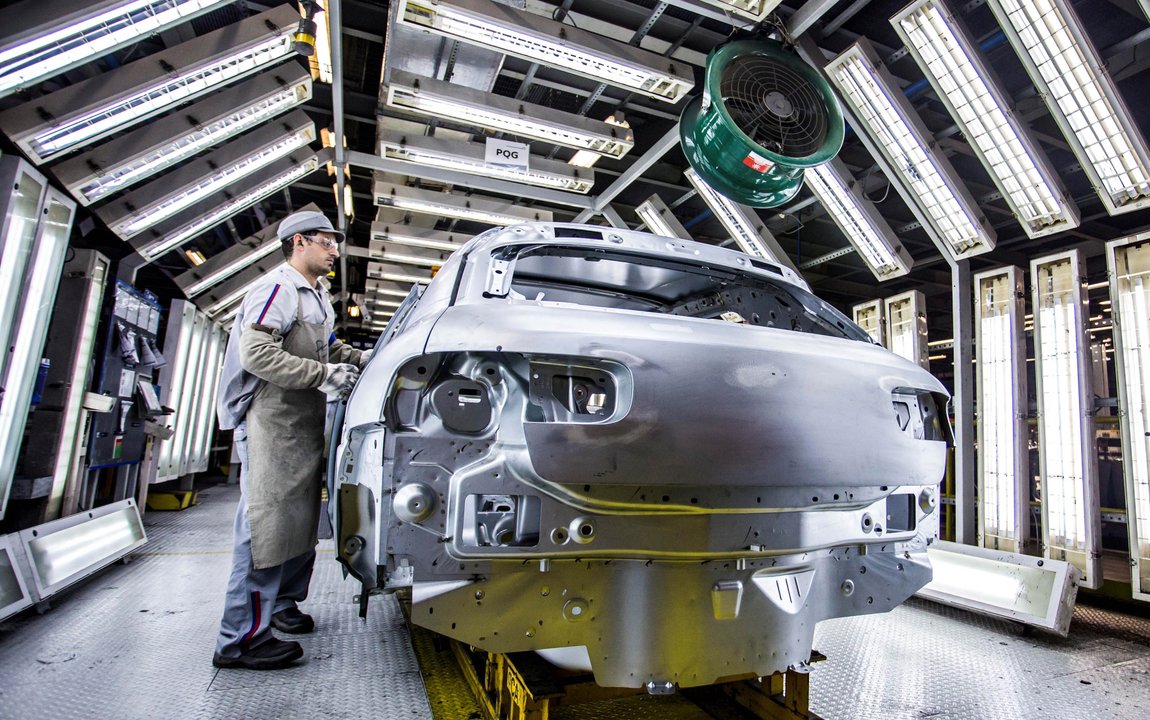 Línea de producción de la industria automotriz en Argentina