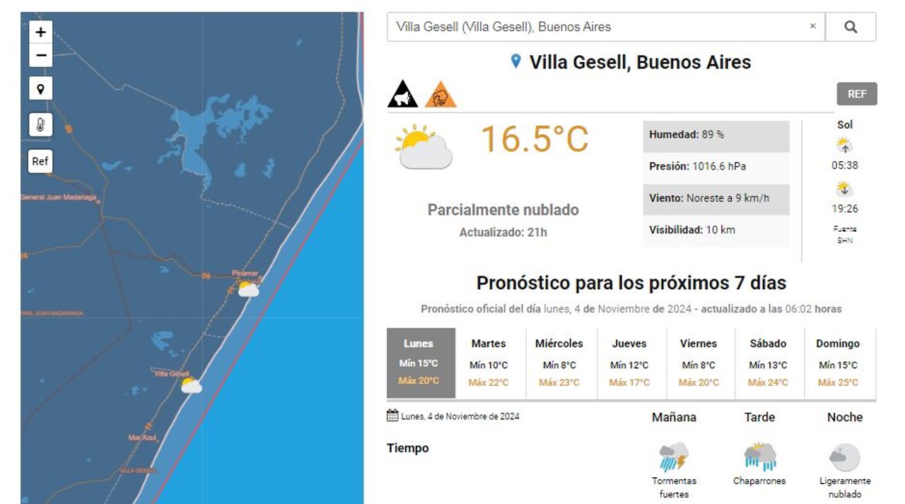 Alerta naranja y aviso a "muy corto plazo".