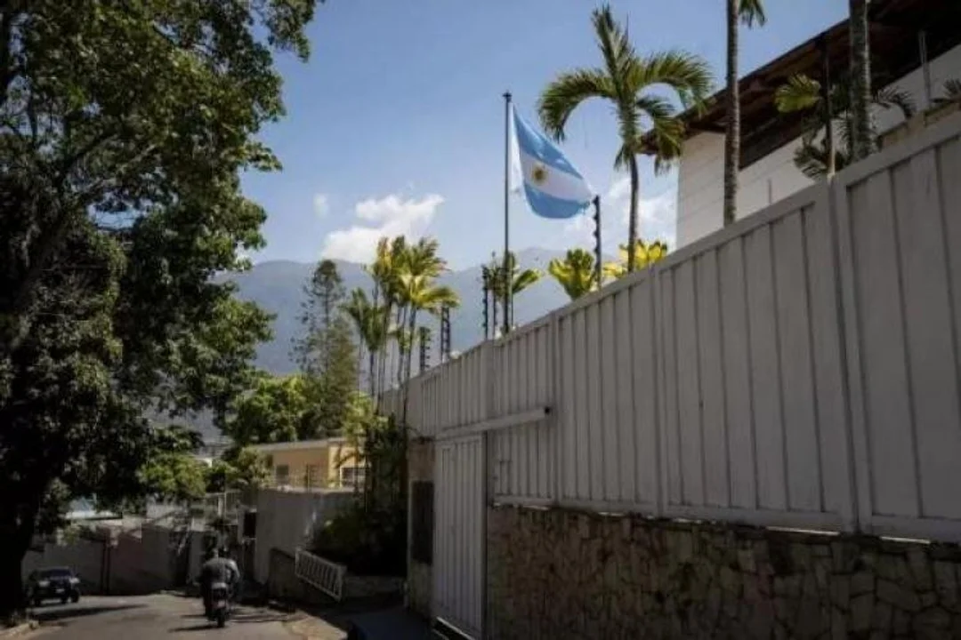 Embajada argentina en Caracas.