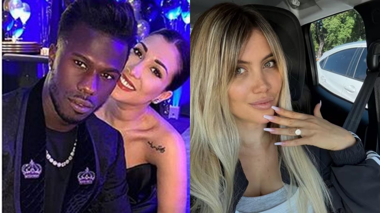 Simona Guatieri y Keita Baldé antes de la separación definitiva