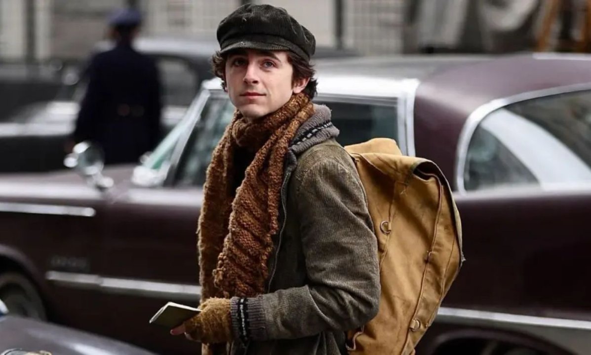 Timothée Chalamet durante una charla pública en Estados Unidos