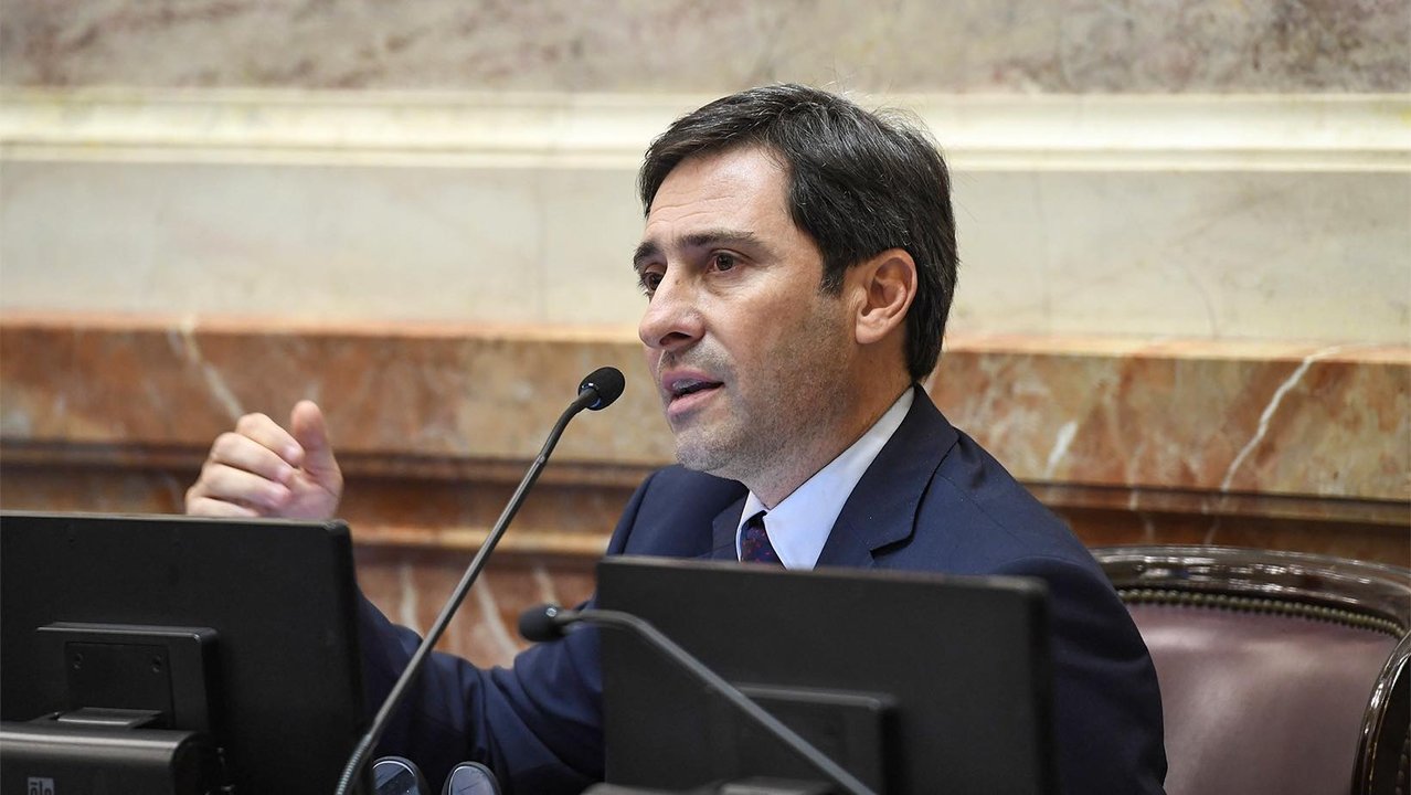 Bloque del PRO en el Senado durante la discusión por el pliego de Michelli