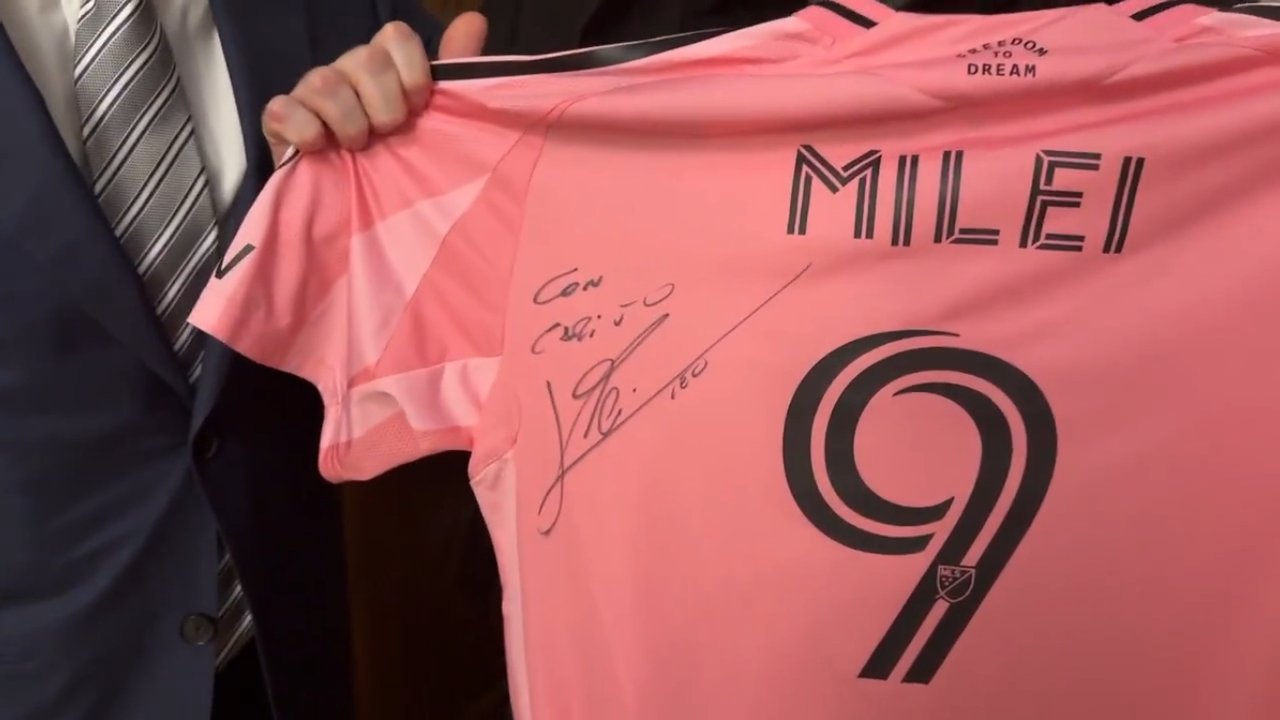 Javier Milei y su defensa pública de Lionel Messi en 2018