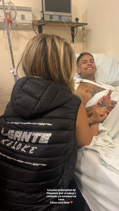 El video del grave accidente que sufrió L-Gante donde se fracturó de clavícula