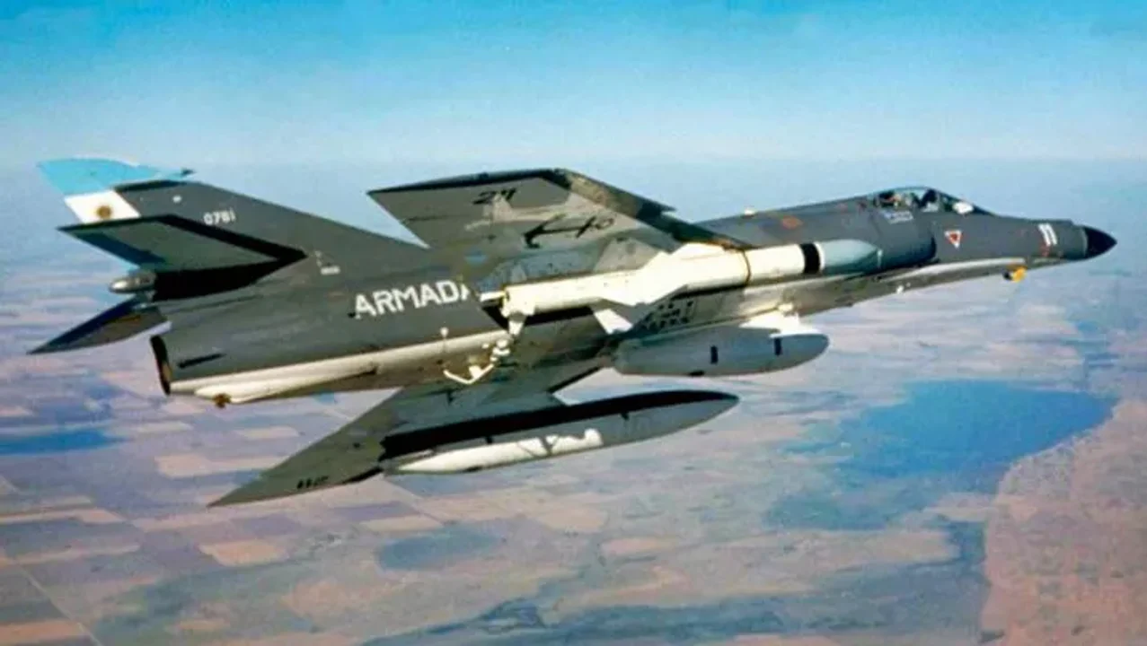 Los aviones Super Étendard de la Armada Argentina representaron un dolor de cabeza para los ingleses. Foto: Agencia Noticias Argentinas / argentina.gob.ar