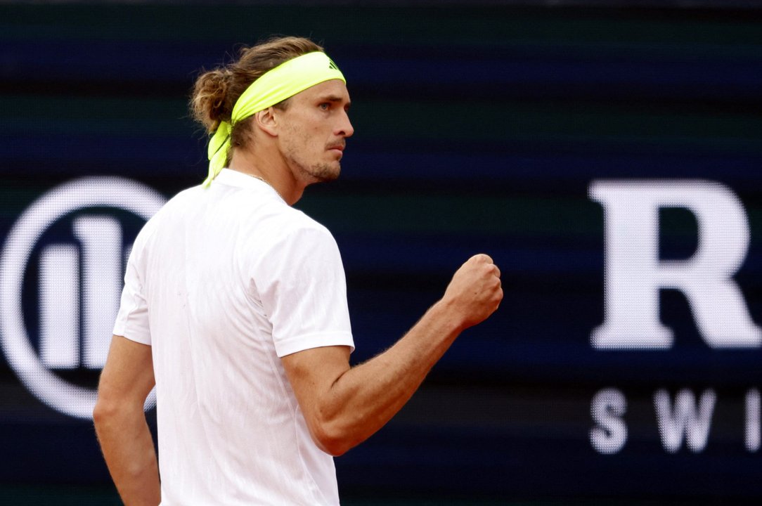 Alexander Zverev celebra su triunfo ante Arthur Fils en Indian Wells