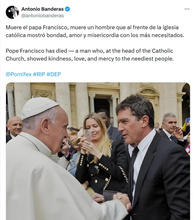 Los famosos se despidieron del papa Francisco
