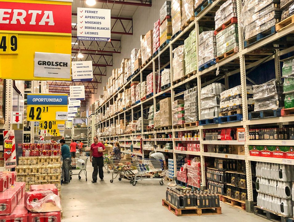 El índice de confianza empresarial de supermercados fue de -0,4% en junio