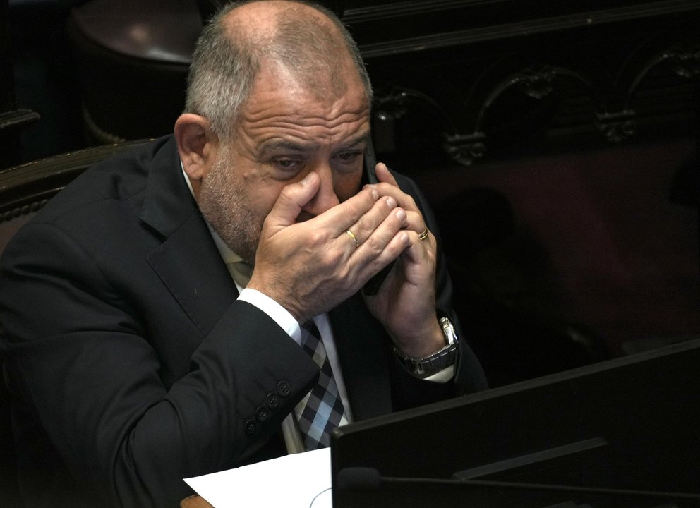 El senador cordobés Luis Juez en el Senado de la Nación