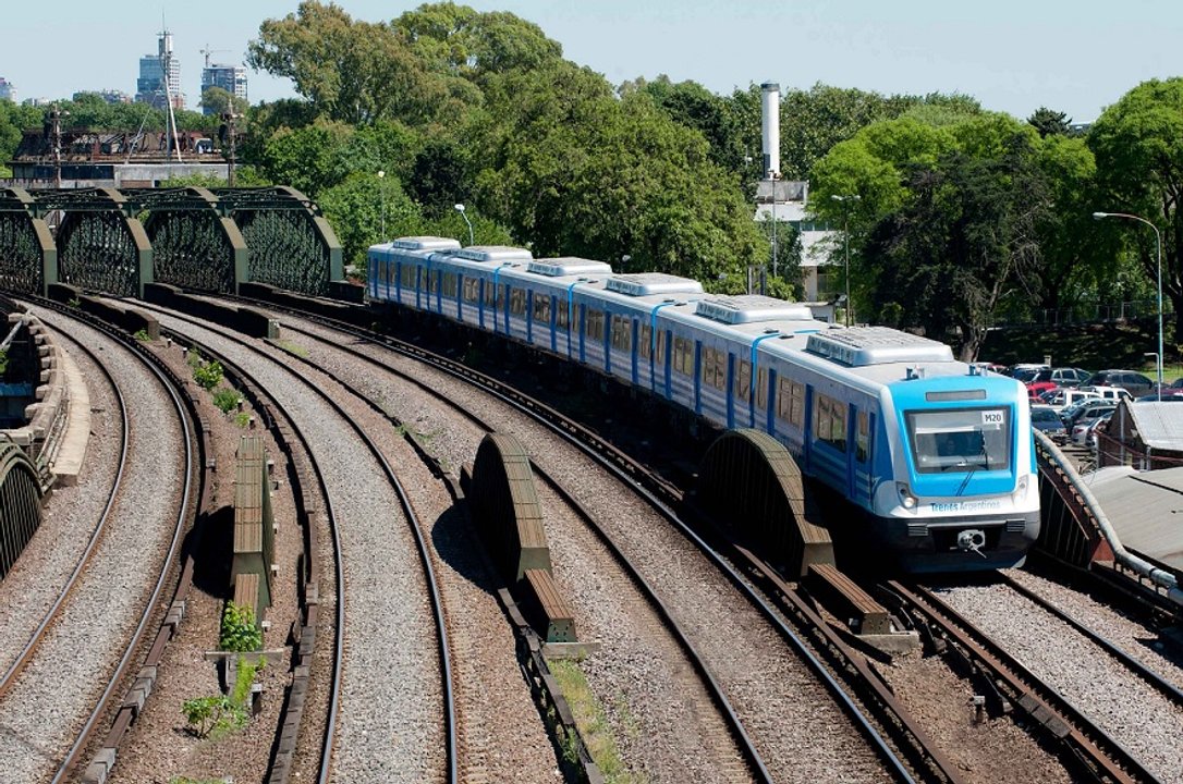 Formación ferroviaria afectada por el paro de trenes