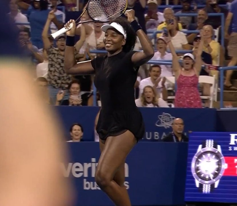 Histórico: Venus Williams volvió al circuito WTA con 45 años y derrotó a la 35° del mundo
