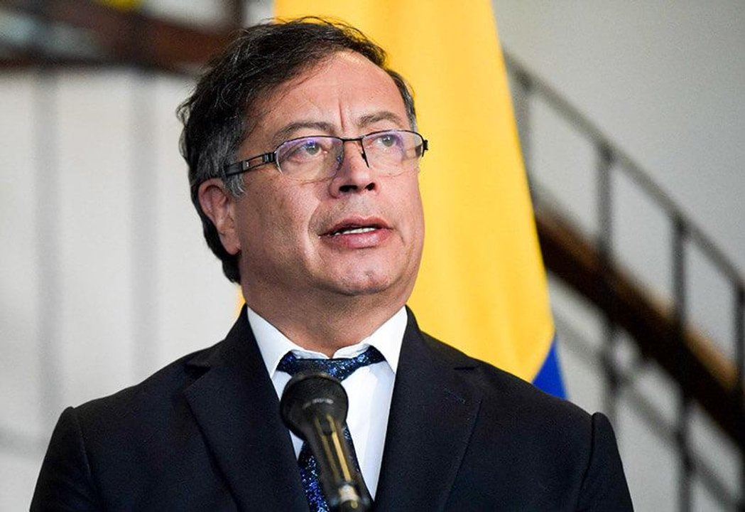 Gustavo Petro durante un acto oficial en Colombia