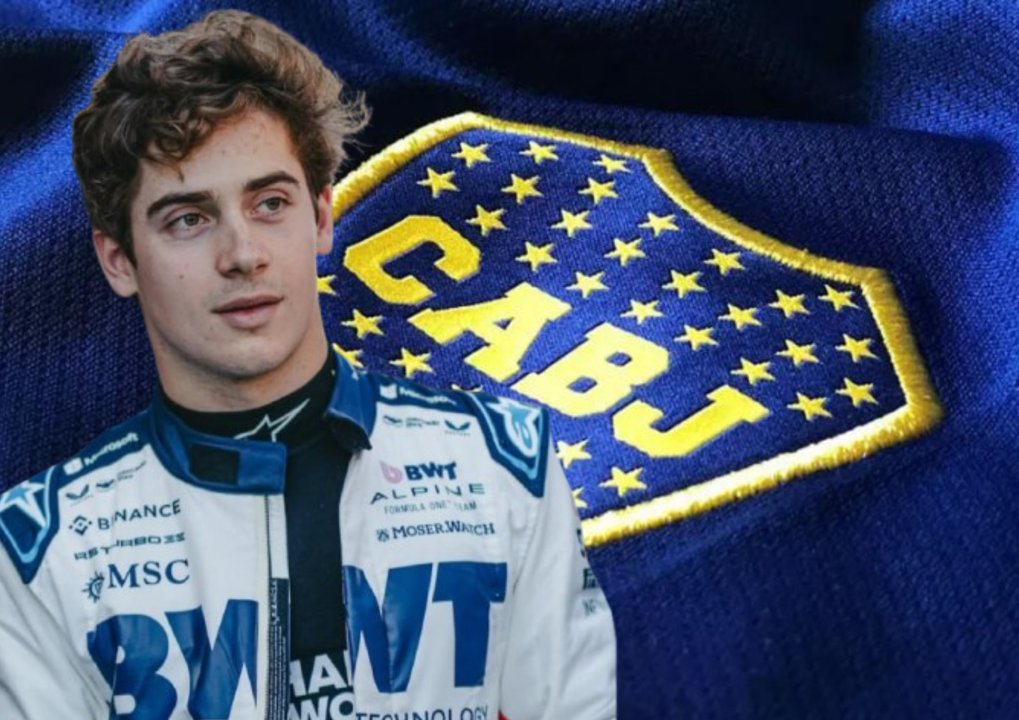 Franco Colapinto se muestra feliz con la camiseta de Boca Juniors Franco Colapinto se muestra feliz con la camiseta de Boca Juniors