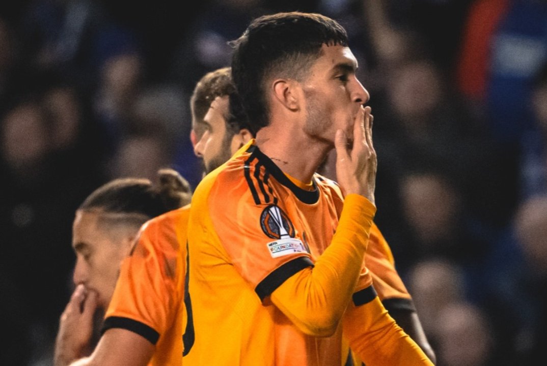 Así fue el gol de Matías Soulé ante Rangers en la Europa League