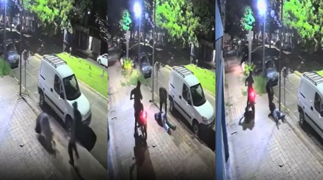 Video: motochorros persiguieron, arrastraron y golpearon a una mujer en La Plata