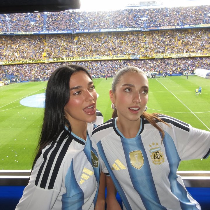 Dua Lipa celebra Argentina: fotos desde la Bombonera, cena en Palermo y visita al MALBA