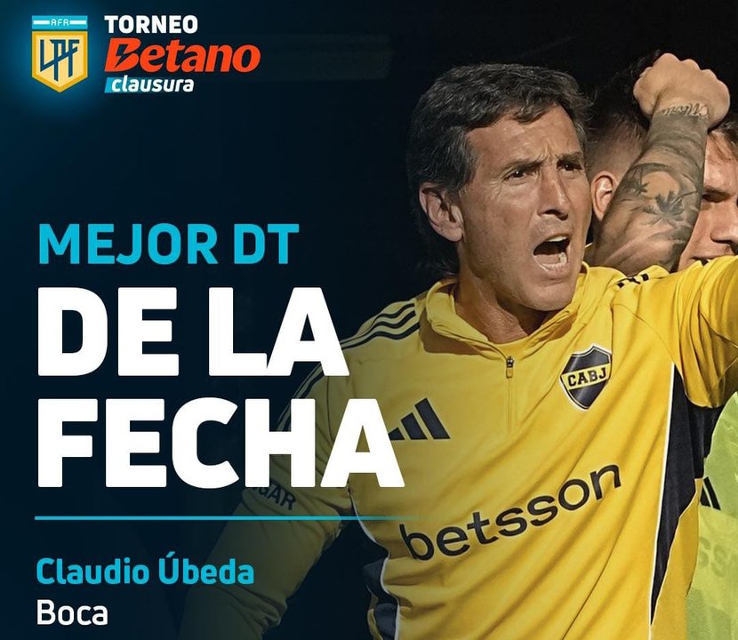 Claudio Úbeda fue elegido el Mejor D.T. de la Fecha 15 tras vencer a River en su primer Superclásico