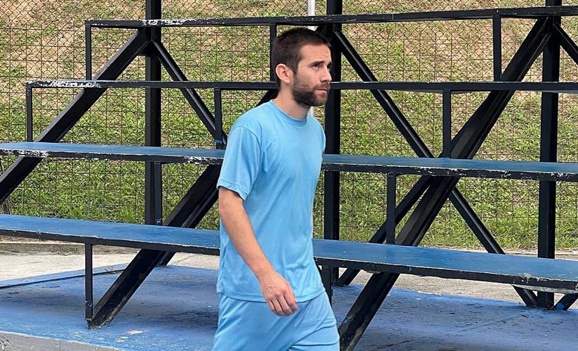 El gendarme argentino Nahuel Gallo detenido en la cárcel El Rodeo I, en Venezuela