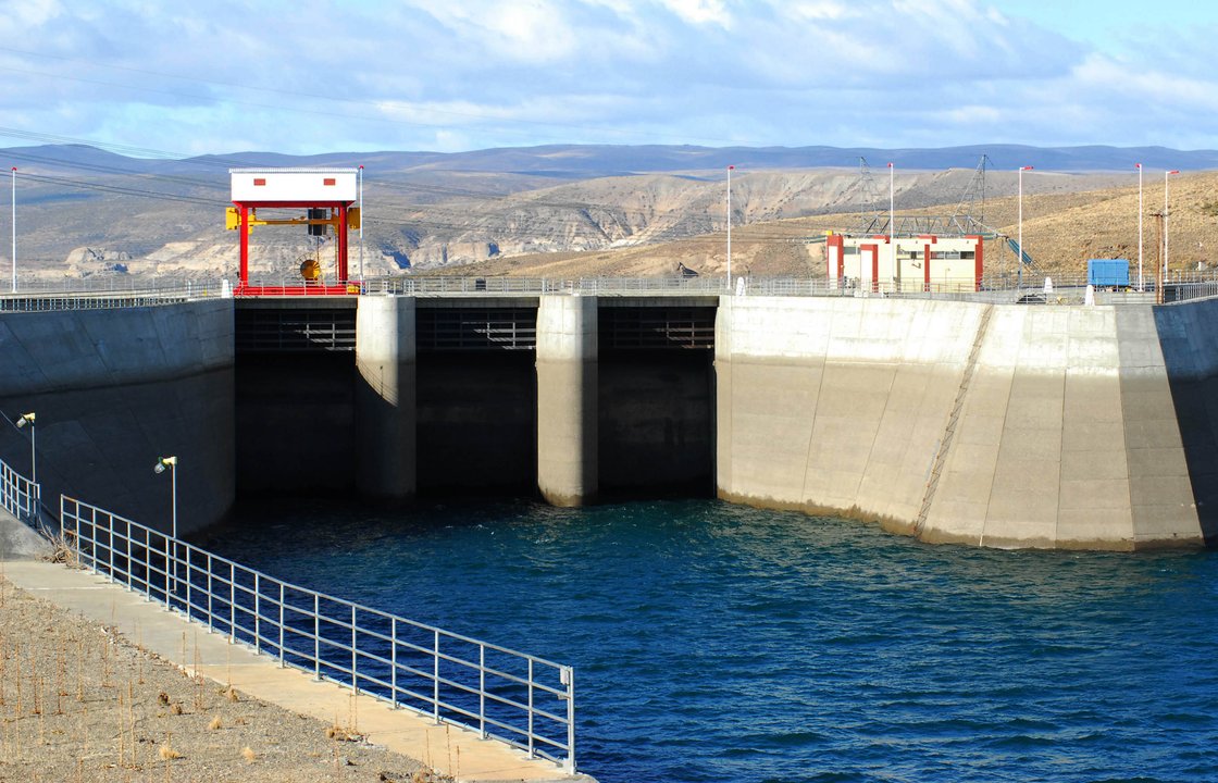 Central hidroeléctrica Futaleufú en la provincia de Chubut