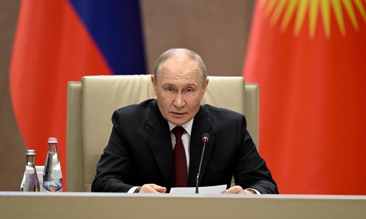Vladimir Putin durante su conferencia de prensa anual en Moscú