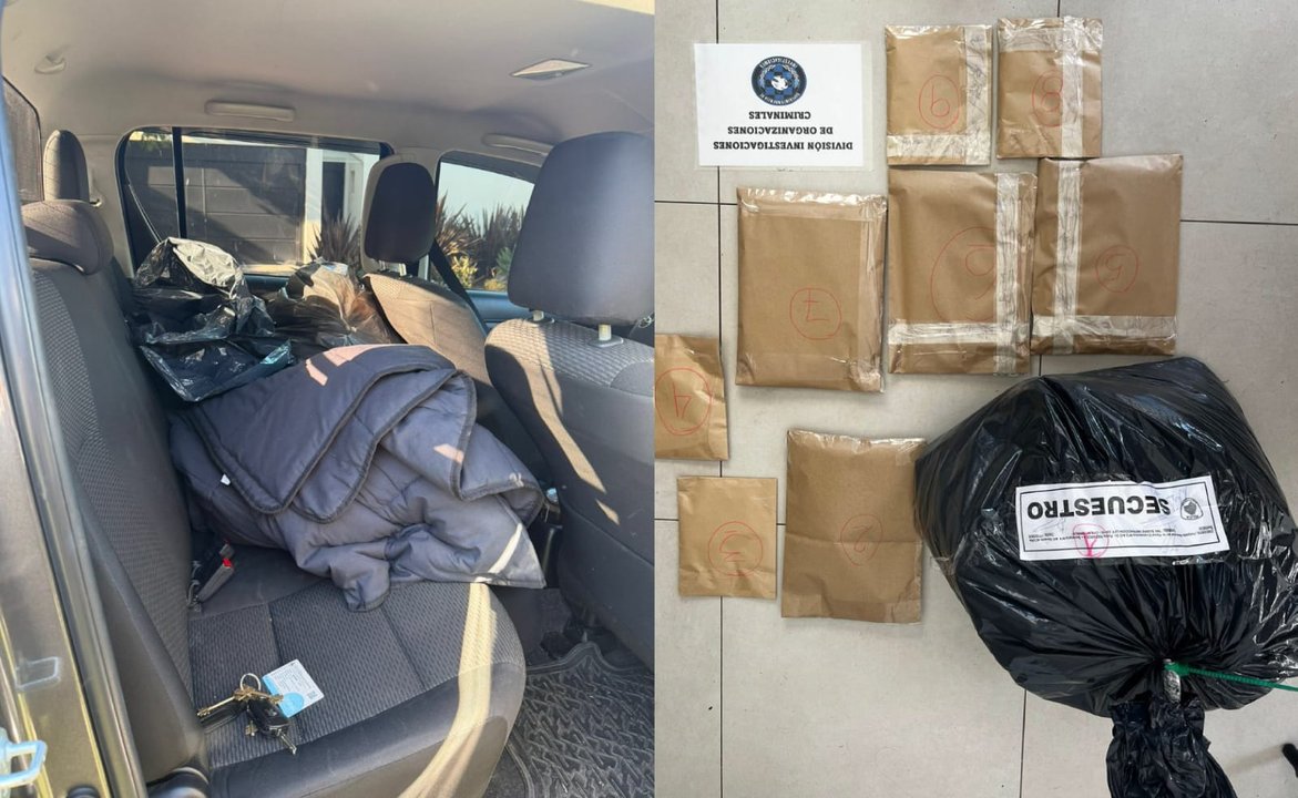 Elementos secuestrados en los allanamientos por contrabando