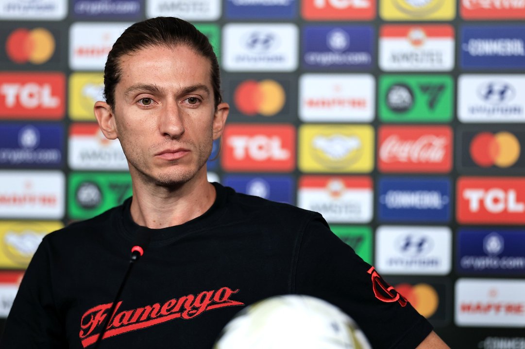Filipe Luís durante su ciclo como entrenador de Flamengo