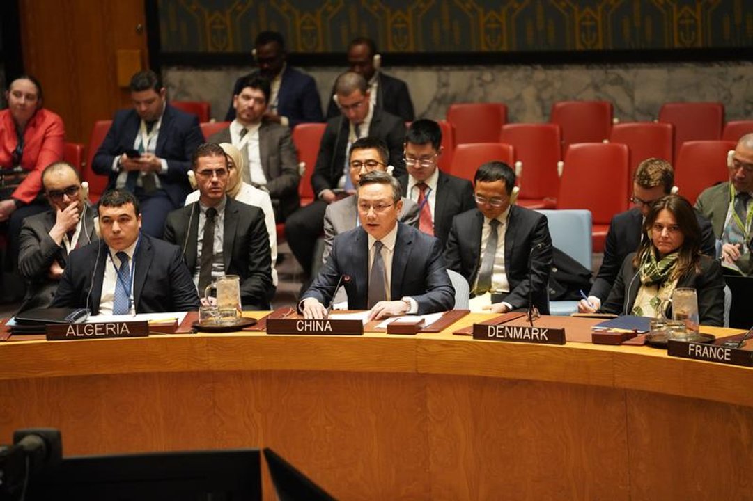 Sesión del Consejo de Seguridad de la ONU durante un debate de emergencia