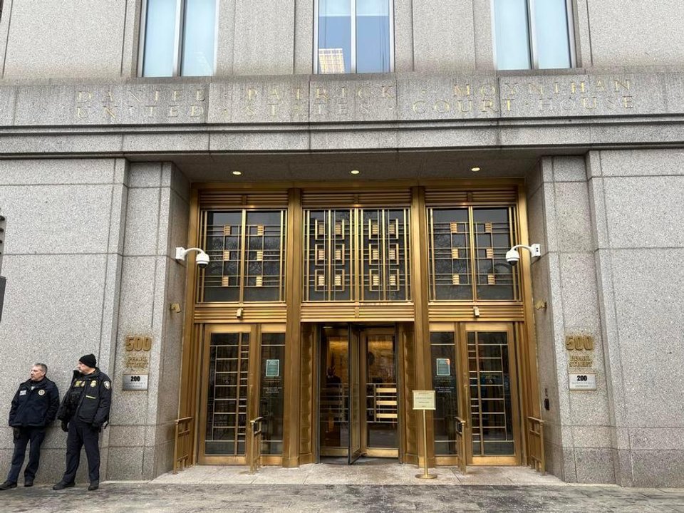 Nicolás Maduro en una audiencia judicial en Nueva York