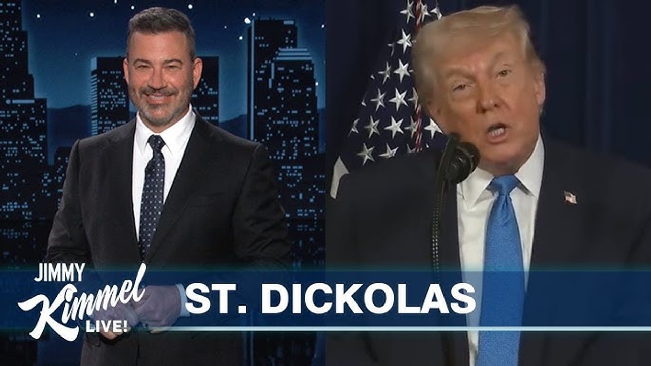 Jimmy Kimmel defendiendo a Bad Bunny tras las críticas de Donald Trump al show del Super Bowl