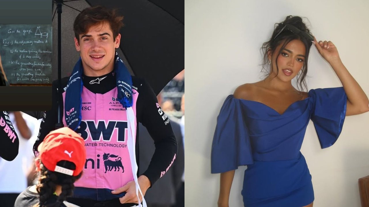 Franco Colapinto y Maia Reficco pasean por la playa de Miami