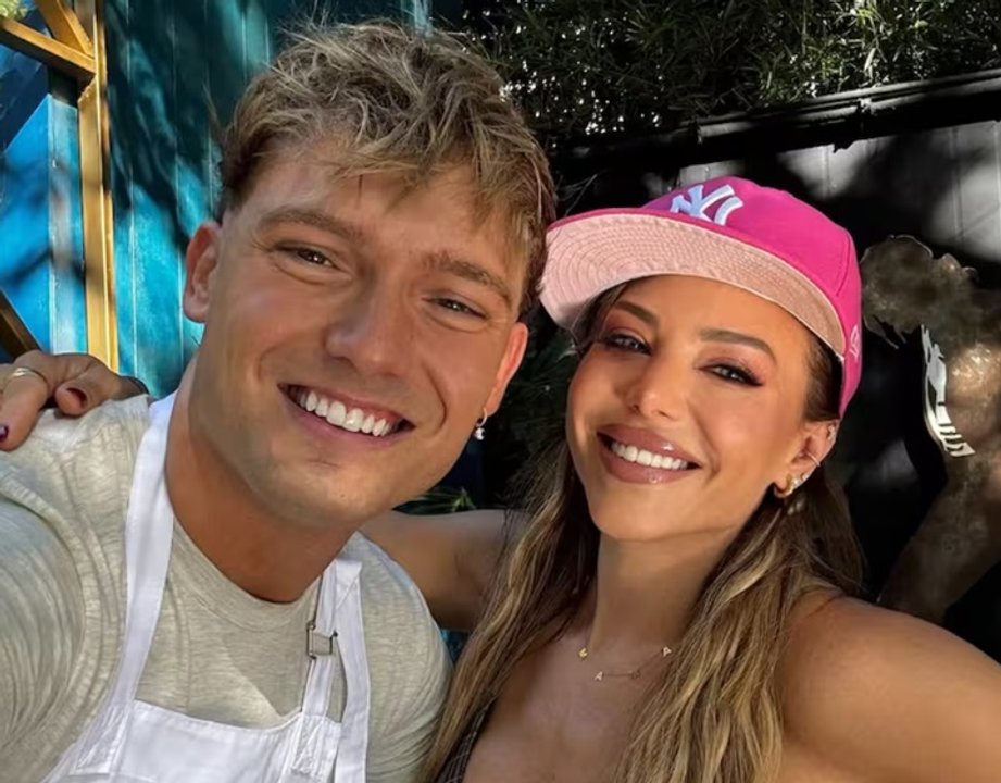 Evangelina Anderson e Ian Lucas en MasterChef Celebrity