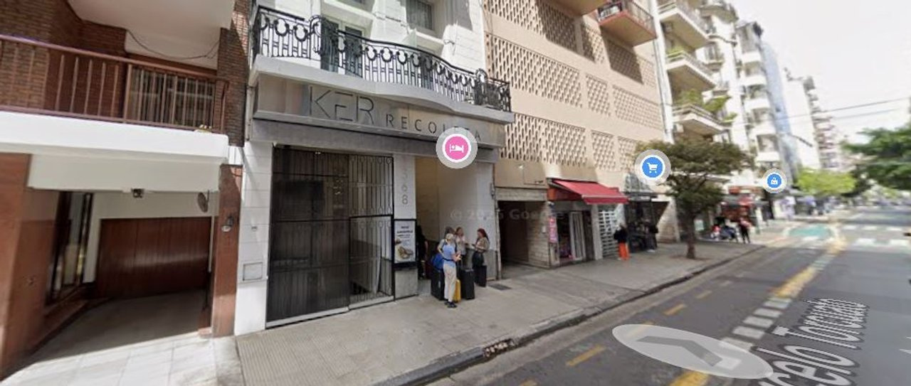Hotel de Recoleta donde hallaron a la mujer y su hijo