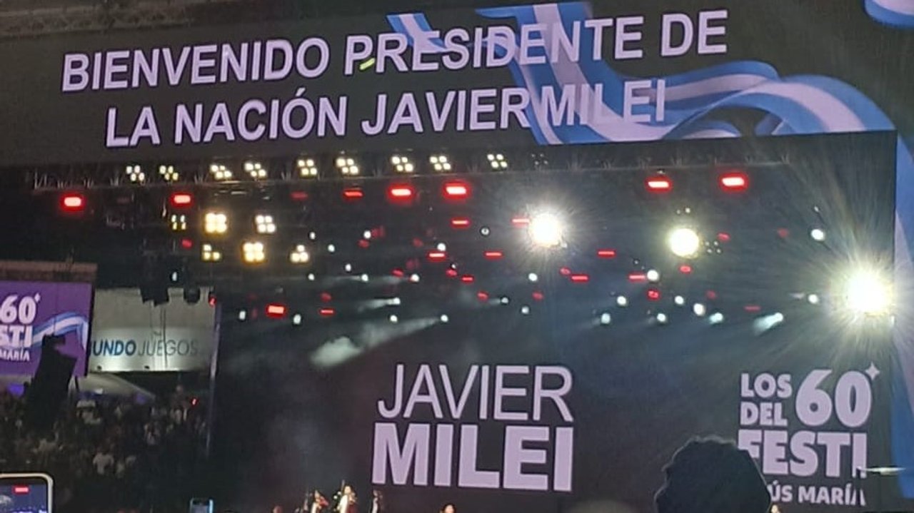 Javier Milei en el Festival de Doma y Folklore de Jesús María, Córdoba