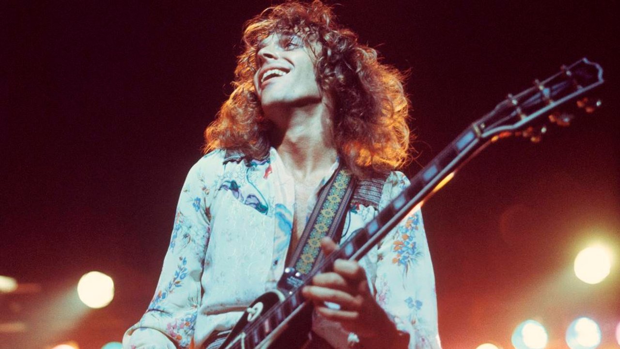 Peter Frampton en vivo durante la era de Frampton Comes Alive!