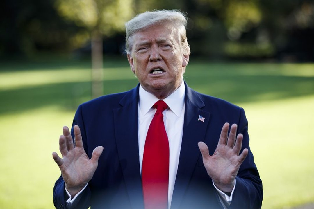 Donald Trump durante una conferencia de prensa en la Casa Blanca